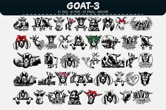 Download Goat Vector Clipart – 41 Designs - Art Collection