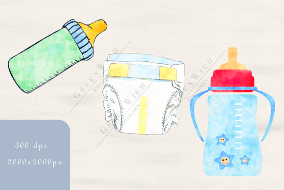 Download Watercolor Boho Baby Clipart - Art Collection