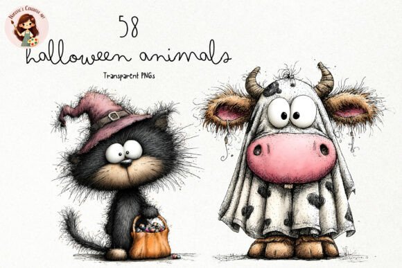 Download Cute Halloween Animals PNG Clipart - Art Collection