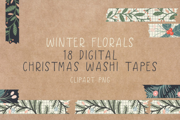 Download Digital Christmas Washi Tapes - Clipart - Art Collection