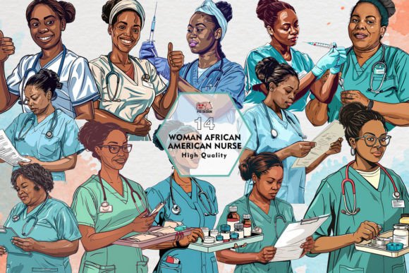Download Woman African American Nurse Clipart PNG - Art Collection