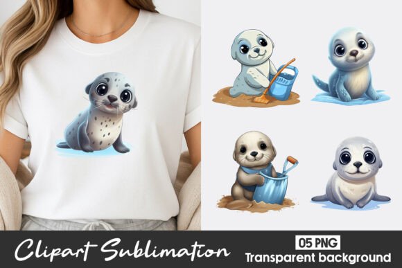 Download Cute Seal Watercolor Clipart PNG - Art Collection