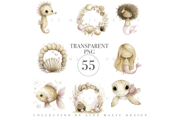 Download 55 Under the Sea Clipart Set - Art Collection