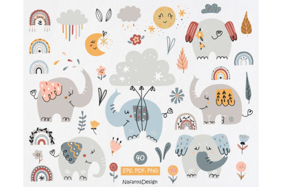 Download Boho Elephant Clipart - Art Collection