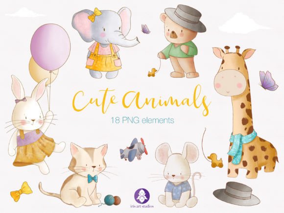 Download Cute Animals Clipart, Baby Animals PNG - Art Collection