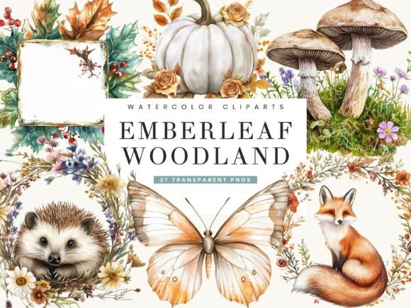 Download Watercolor Emberleaf Woodland Clipart - Art Collection