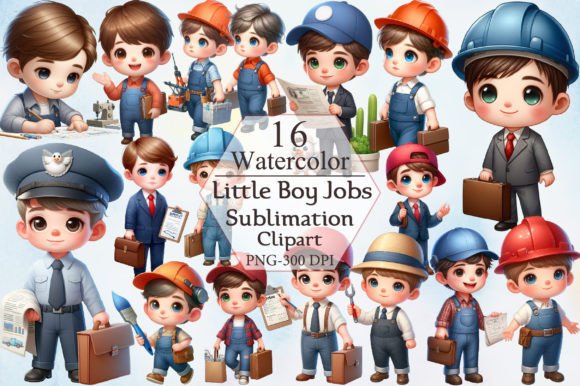 Download Little Boy Jobs Sublimation Clipart - Art Collection