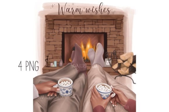 Download Couple Clipart, Warm Wishes Cozy Clipart - Art Collection