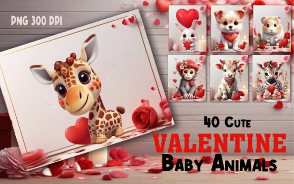 Download Valentine Baby Animals PNG Clipart - Art Collection