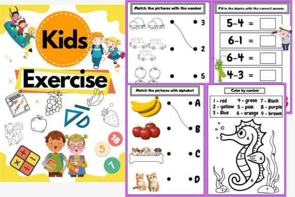 Download Kids Exercise - Kindergarten, Children - Art Collection