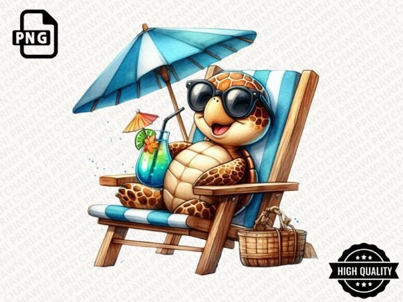 Download Animals Relaxing on Beach Clipart PNG - Art Collection