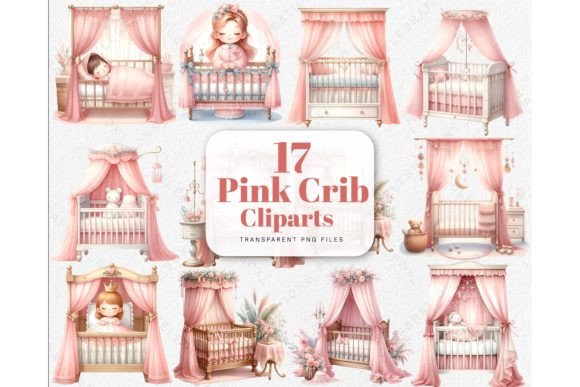 Download Watercolor Baby Newborn Crib PNG Clipart - Art Collection
