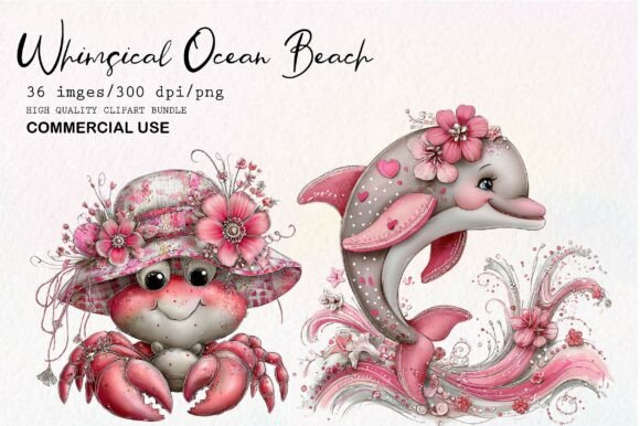 Download Whimsical Ocean Beach Clipart - Art Collection