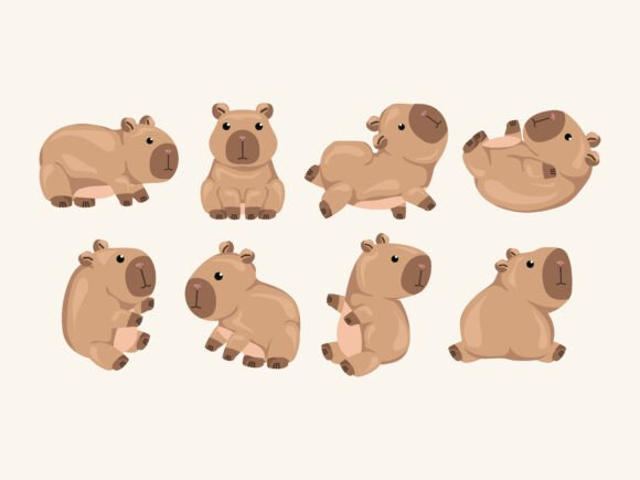 Download Capybara Mammal Mascot Zoo Pet Cute Cart - Art Collection