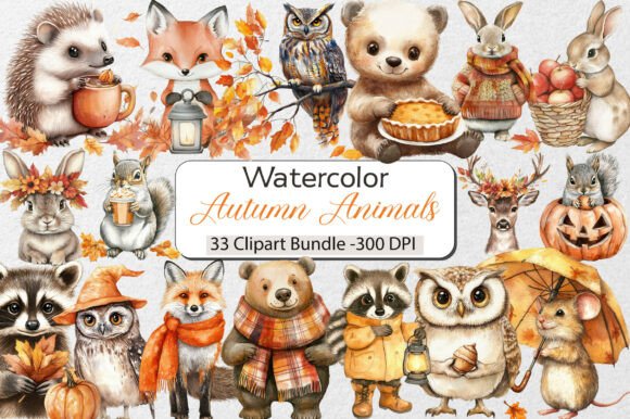 Download Autumn Animals Clipart - Art Collection