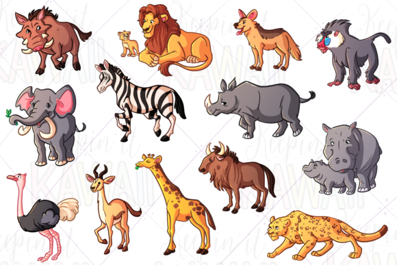 Download African Animals Clip Art - Art Collection