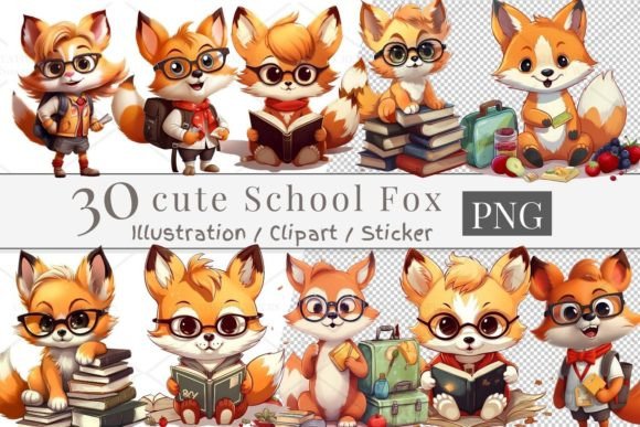 Download 30 Cute Fox Clipart, PNG 888 - Art Collection