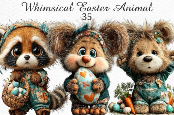 Download Whimsical Easter Animal Clipart Png - Art Collection