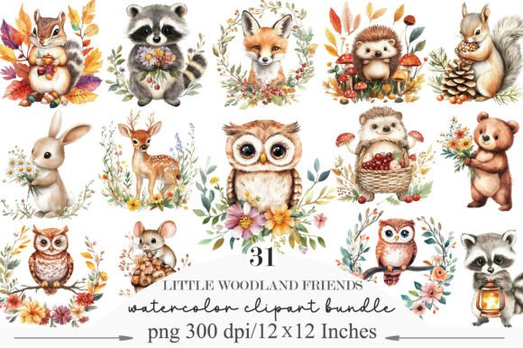 Download Little Woodland Friends Clipart - Art Collection