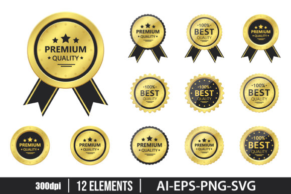 Download Premium Quality Golden Emblem Clipart - Art Collection