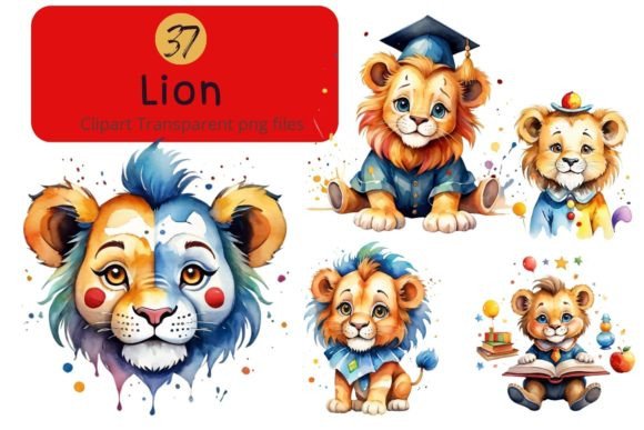 Download Lion Safari Watercolor Clipart - Art Collection