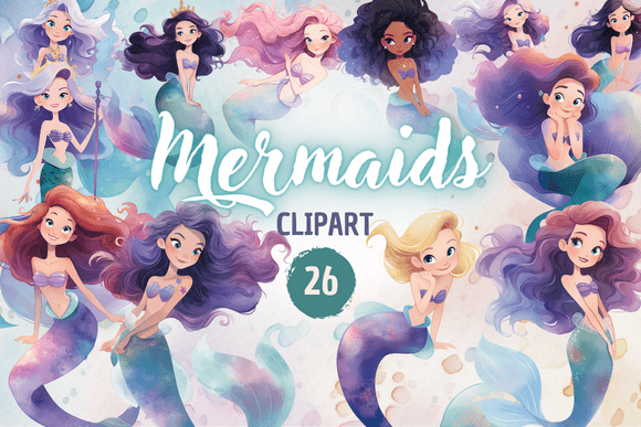 Download Mermaids - Clipart - Art Collection