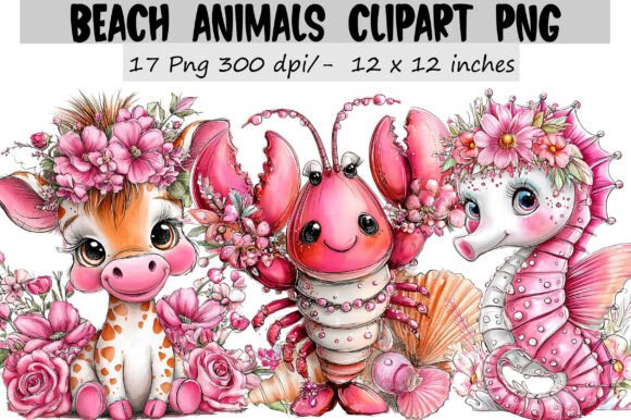 Download Beach Animals Clipart Png - Art Collection