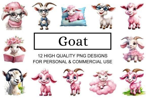 Download Cute Eye-Catching Goat Clipart - Art Collection
