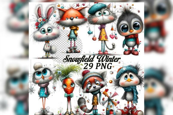 Download Snowfield Winter Clipart Set - Art Collection