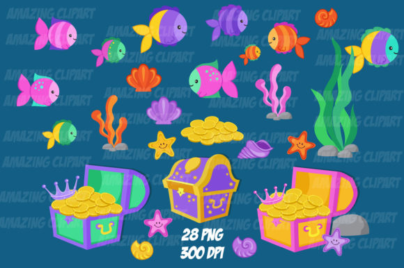 Download Undersea Clipart, Sea Animal Graphics. - Art Collection