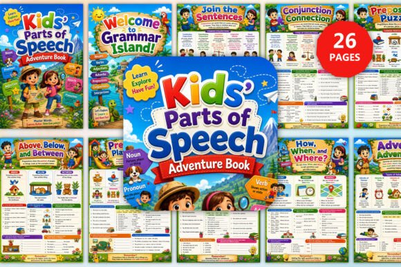Download Kids’ Parts of Speech Adventure Book - Art Collection