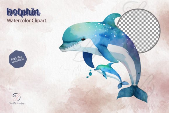 Download Dolphin Watercolor Clipart Design - Art Collection