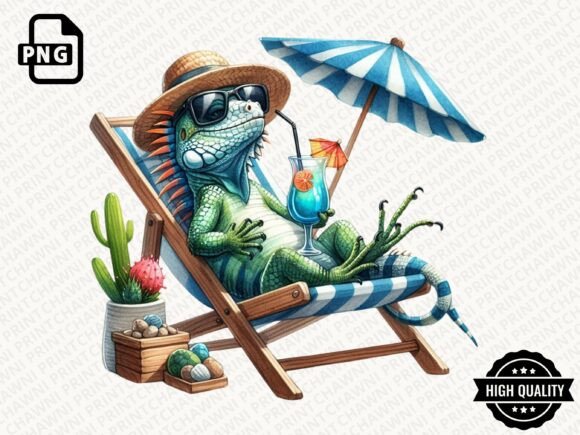 Download Animals Relaxing on Beach Clipart PNG - Art Collection