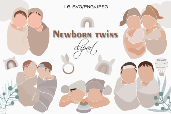 Download Newborn Clipart, Boho Baby Clipart SVG - Art Collection