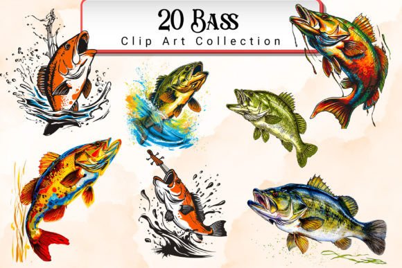 Download Bass Clipart Bundle - Art Collection