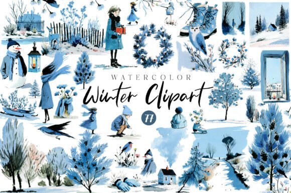 Download Watercolor Winter Clipart Collection - Art Collection