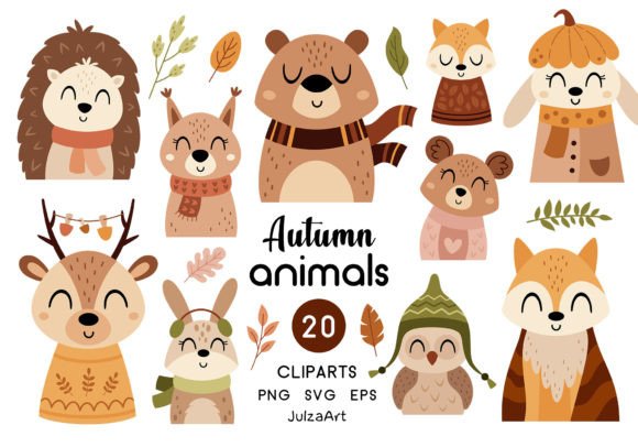 Download Autumn Animals Clipart, Fall Clipart - Art Collection
