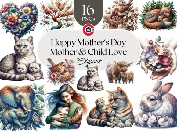 Download Mother's Day Nature and Animal Clipart - Art Collection