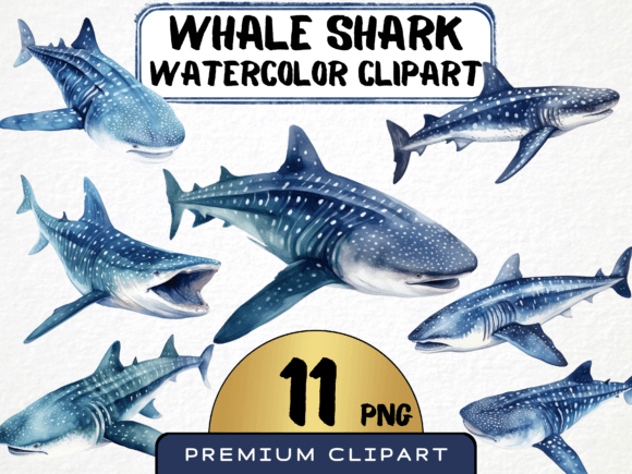 Download Watercolor Whale Shark Clipart - Art Collection