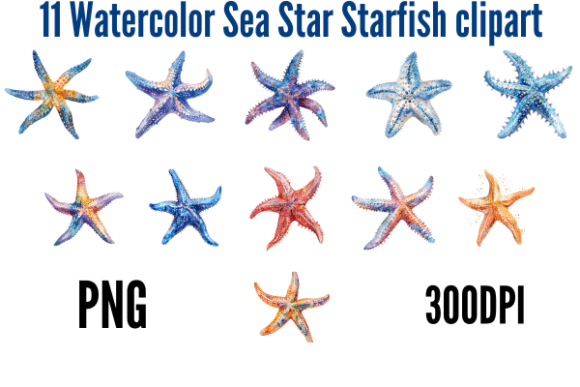 Download Watercolor Sea Star Starfish Clipart - Art Collection