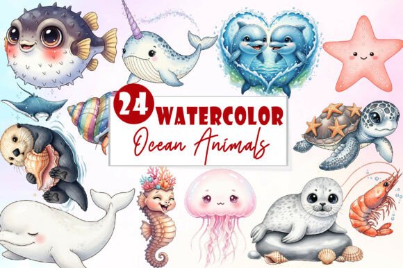Download Ocean Animals Clipart - Art Collection