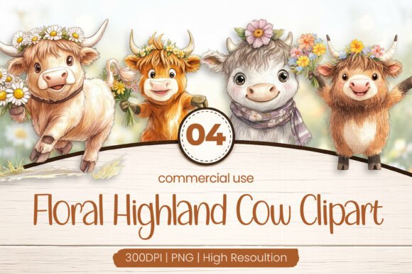 Download Floral Baby Cow Clipart PNG - Art Collection