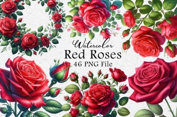 Download Red Roses Clipart, Rose Flowers PNG - Art Collection