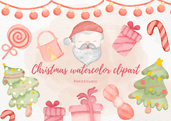 Download Christmas Watercolor Clipart PNG - Art Collection