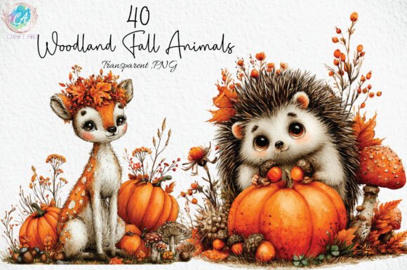 Download Whimsical Woodland Fall Animals Clipart - Art Collection