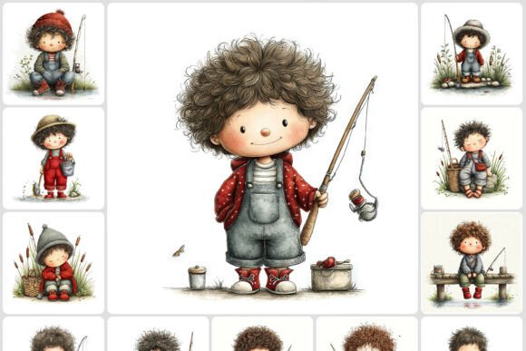 Download Kids Fishing Clipart 40 JPG - Art Collection