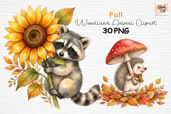 Download Fall Woodland Animal Clipart PNG - Art Collection