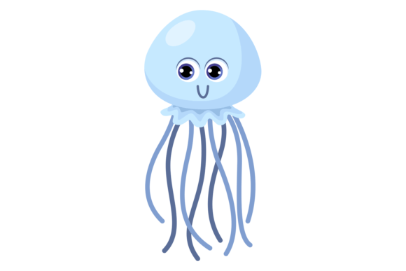 Download Jellyfish Baby Cartoon Icon. Marine Life - Art Collection
