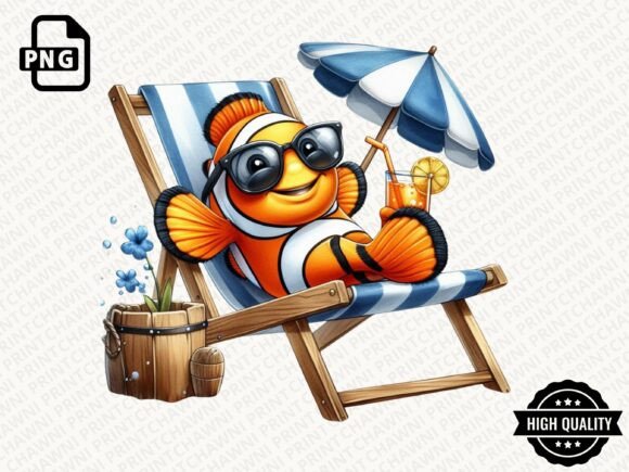 Download Animals Relaxing on Beach Clipart PNG - Art Collection