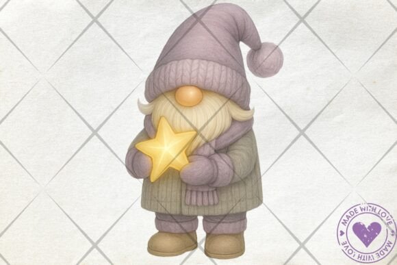 Download Winter Gnome with Star PNG Cozy Clipart - Art Collection